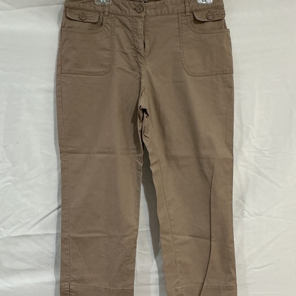 Axcess Pants - Axcess Khaki Capris with Front Patch Pockets